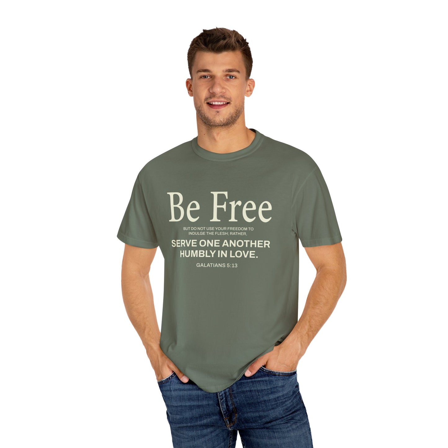 Be Free "Galatians 5:13" Beige