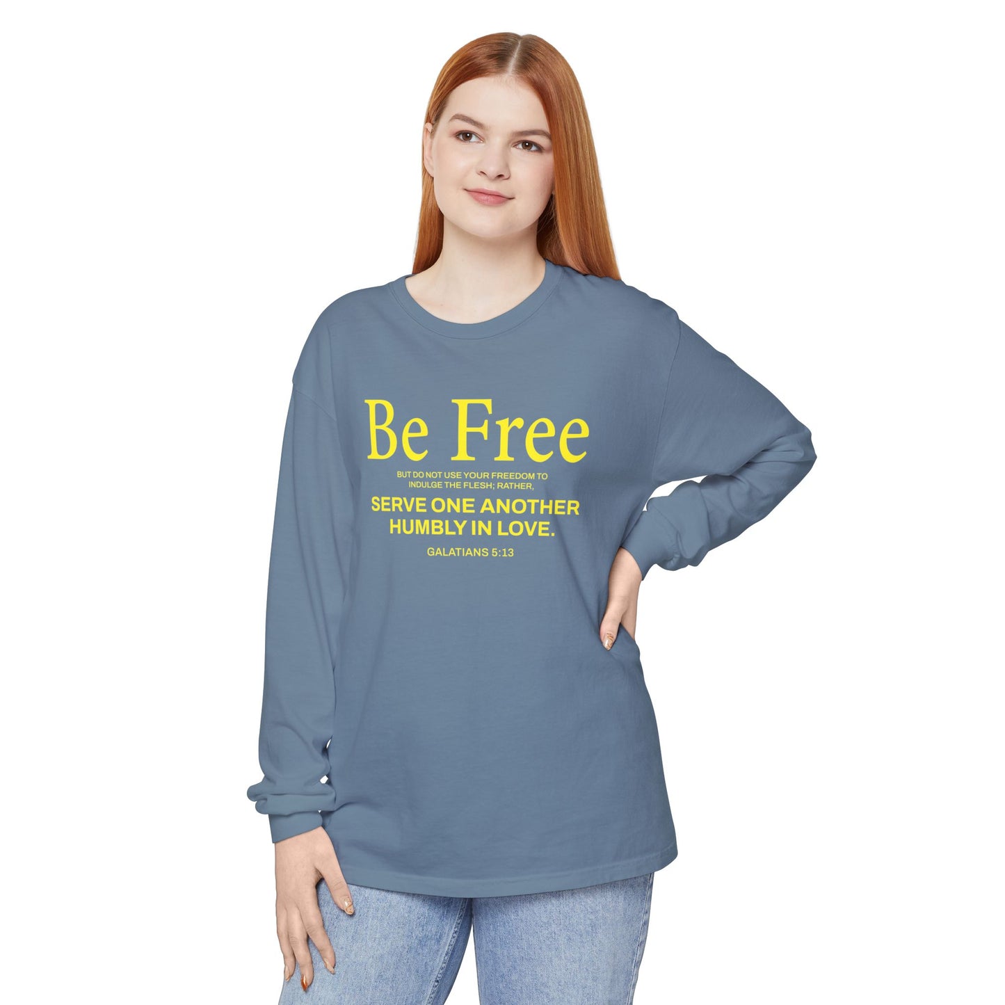 Be Free "Galatians 5:13" Yellow