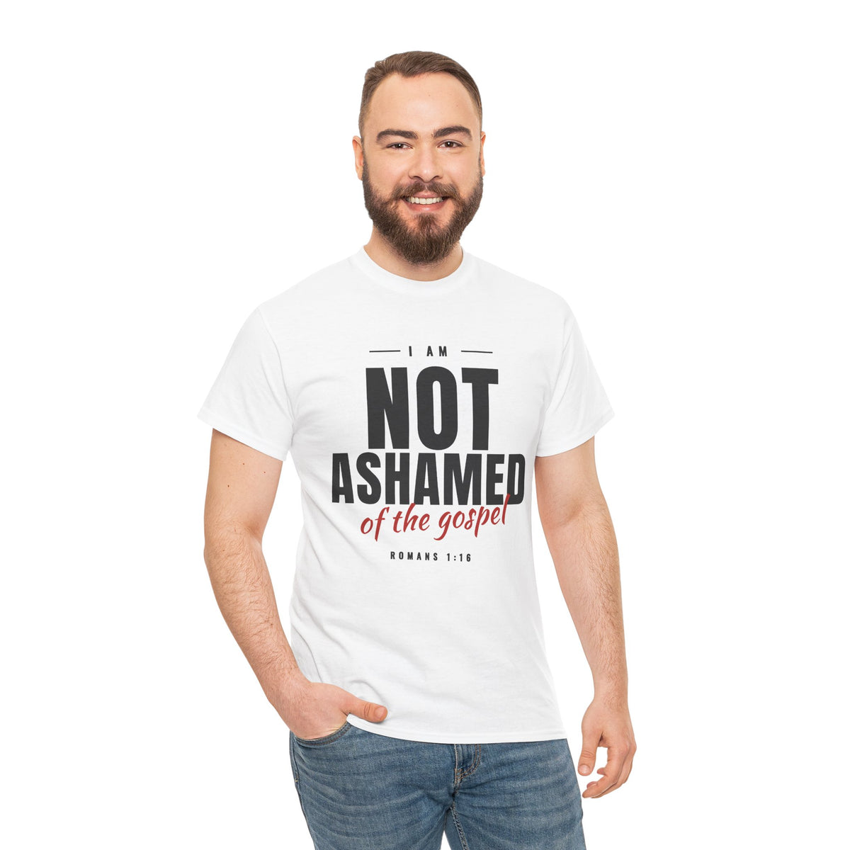 Not Ashamed of the Gospel Christian Faith T-Shirt