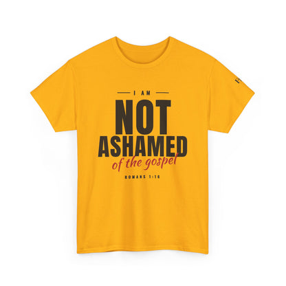 Not Ashamed of the Gospel Christian Faith T-Shirt