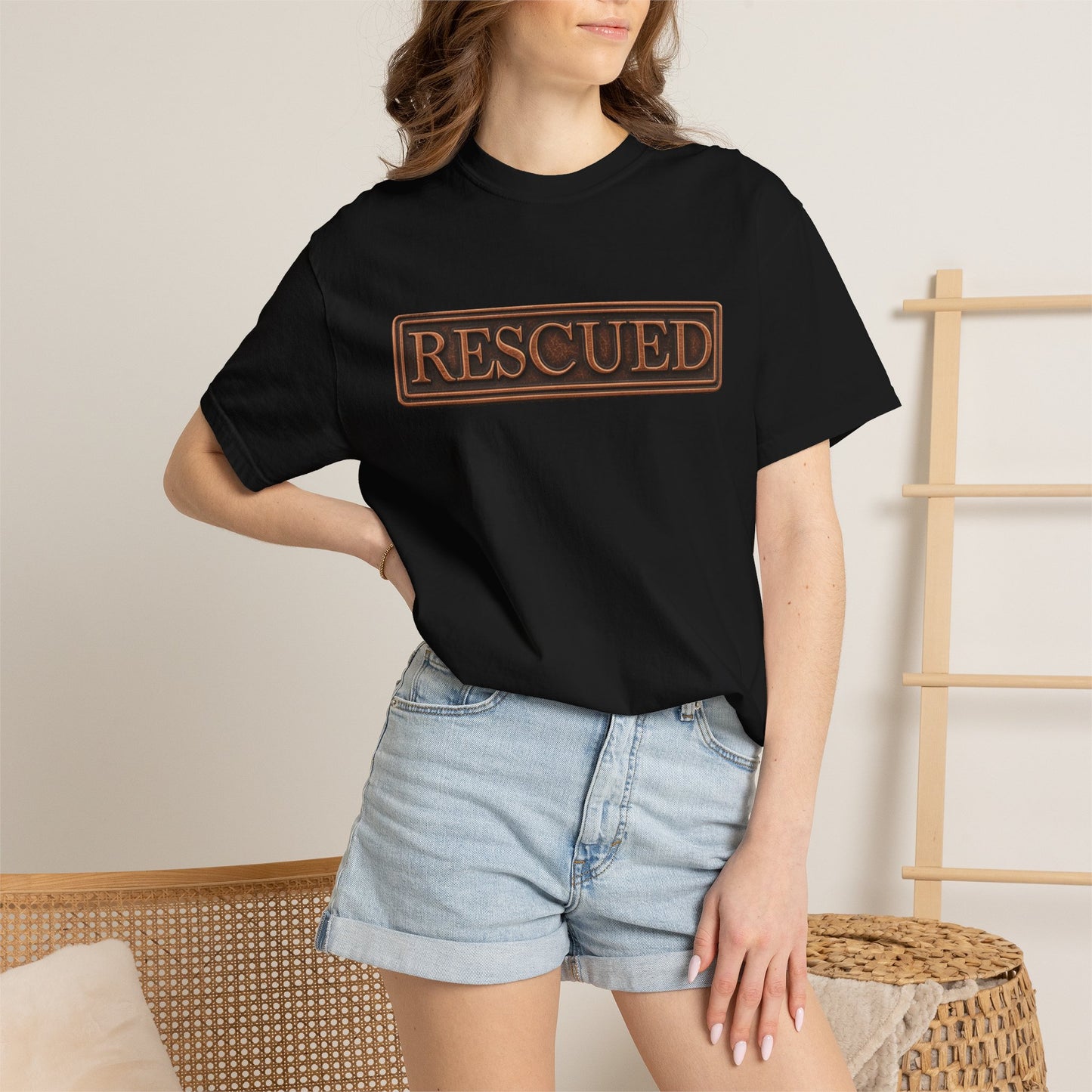 Rescued Colossians 1:13-14 Cotton T-Shirt
