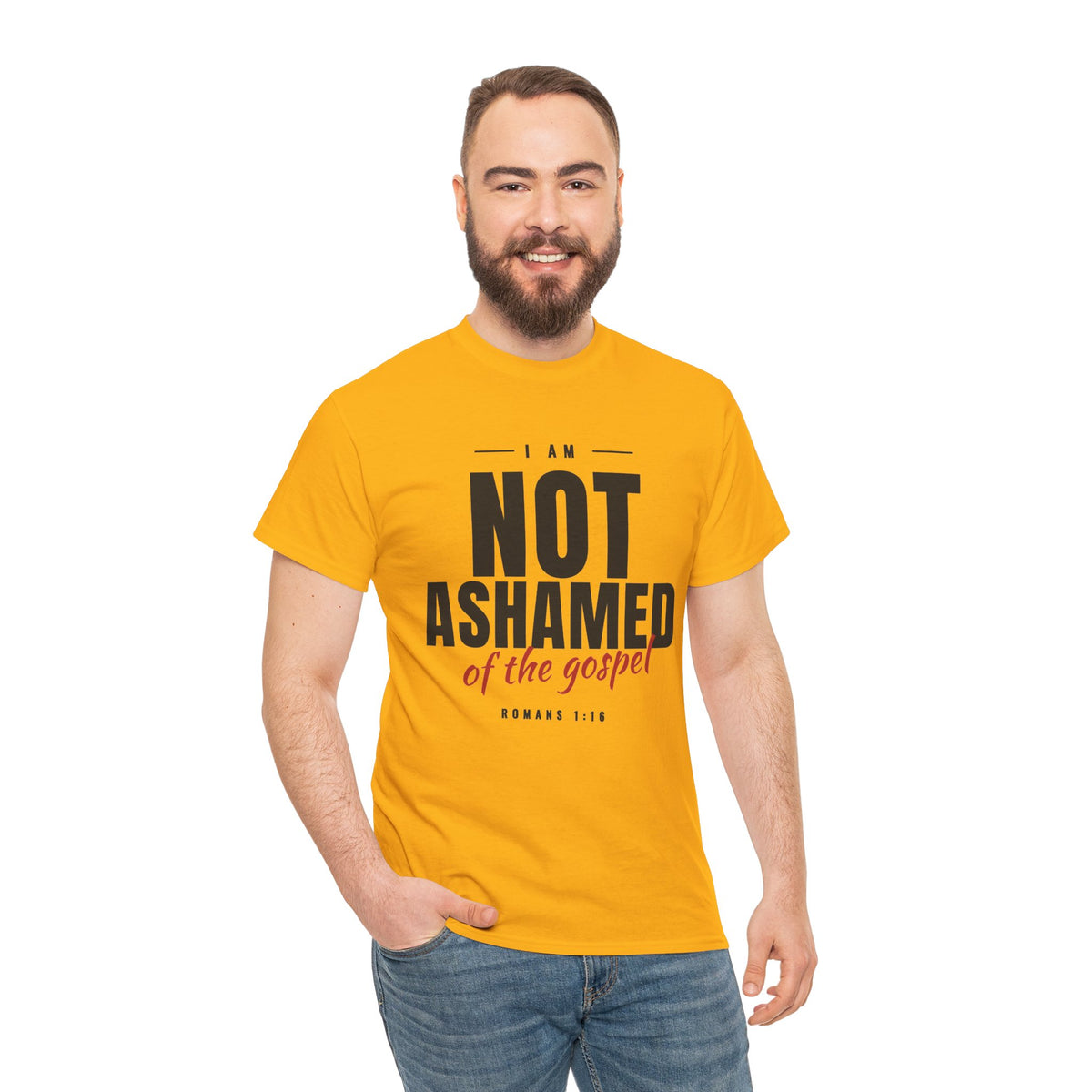 Not Ashamed of the Gospel Christian Faith T-Shirt