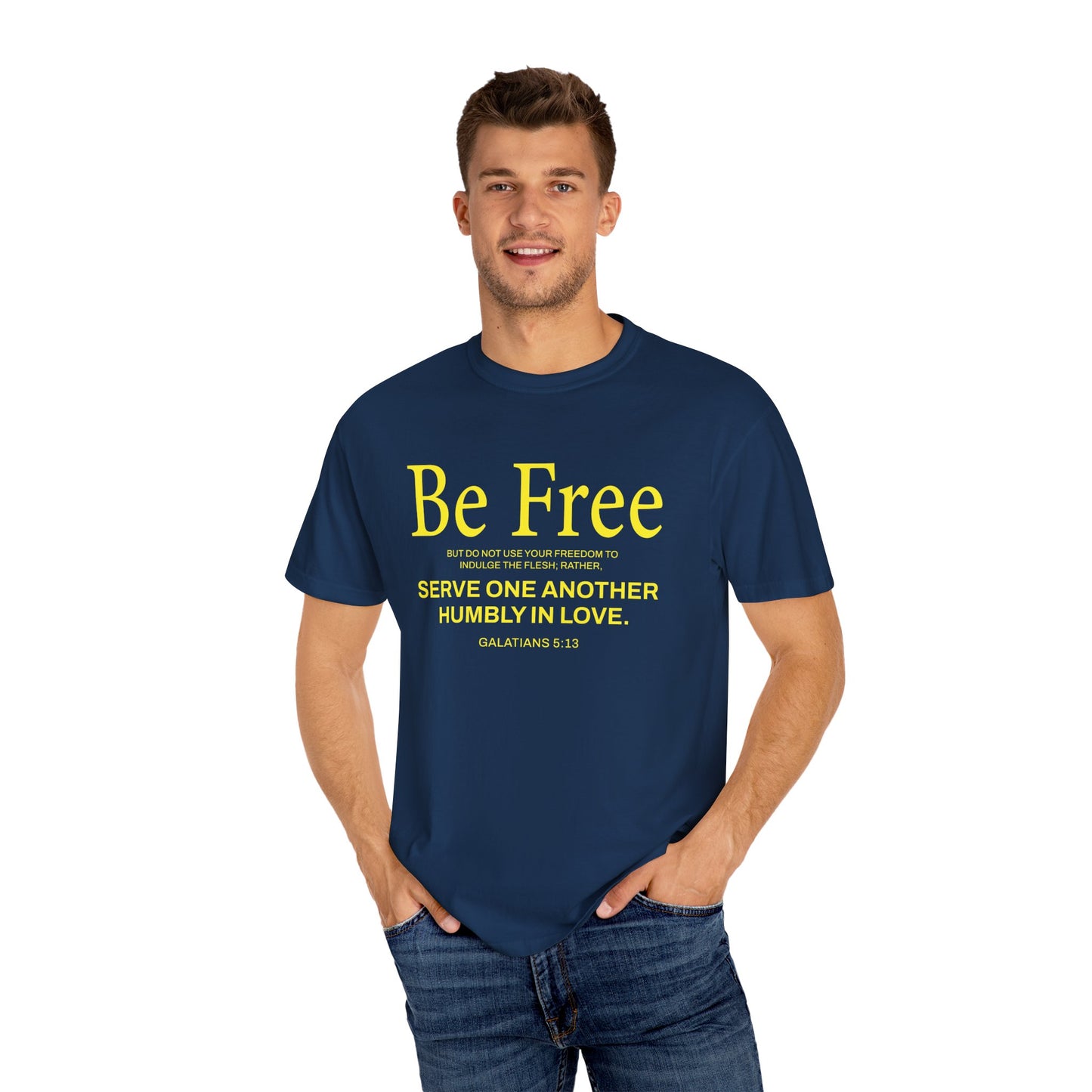Be Free "Galatians 5:13" Yellow