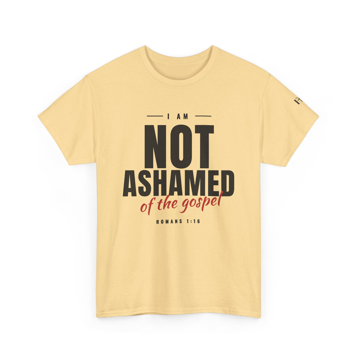 Not Ashamed of the Gospel Christian Faith T-Shirt