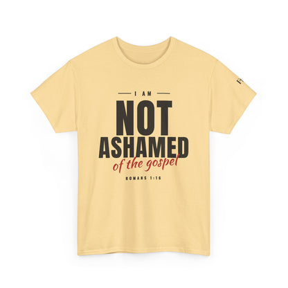 Not Ashamed of the Gospel Christian Faith T-Shirt