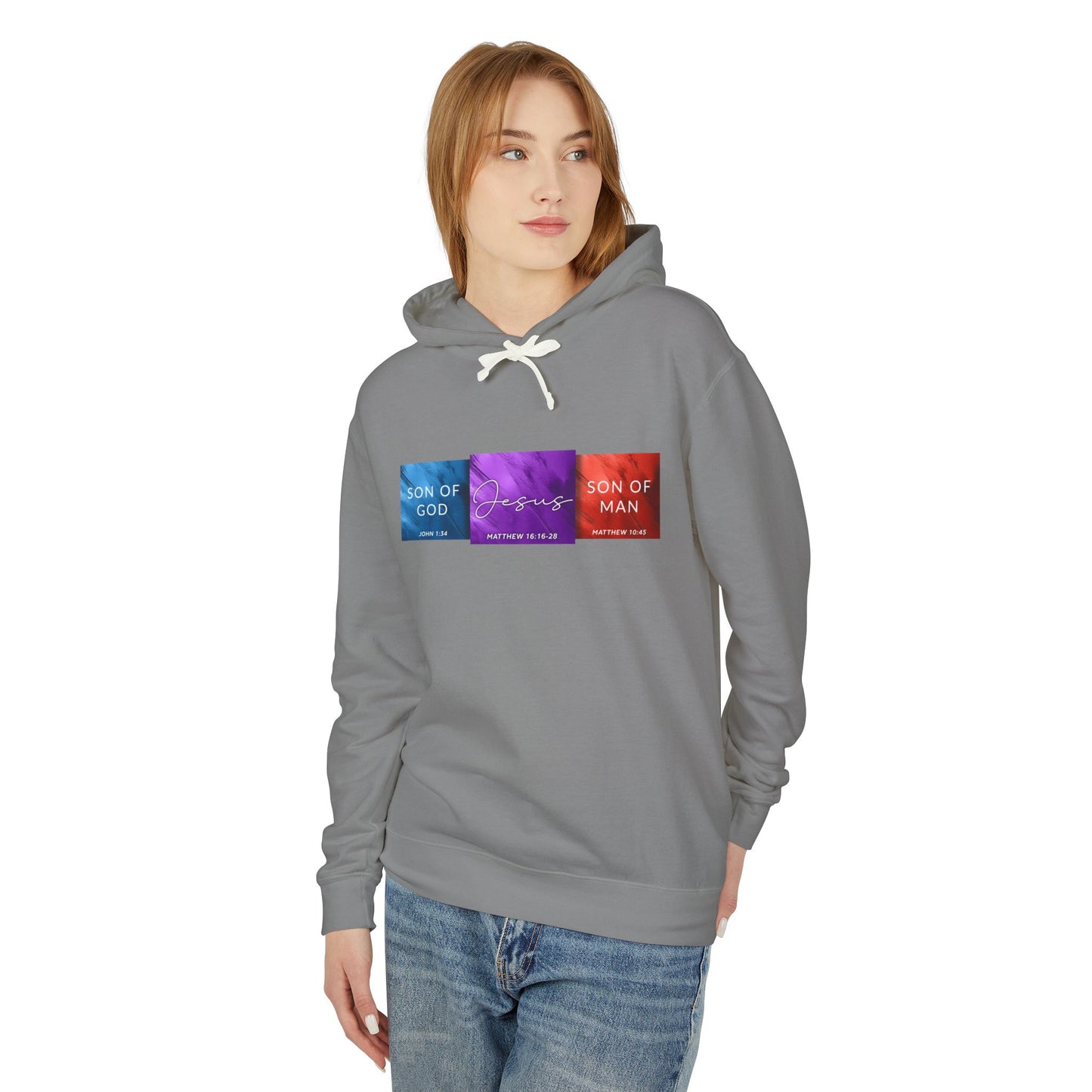 Son of Man Son of God Cotton T‑Shirt — Christian Faith Graphic  Hooded Sweatshirt