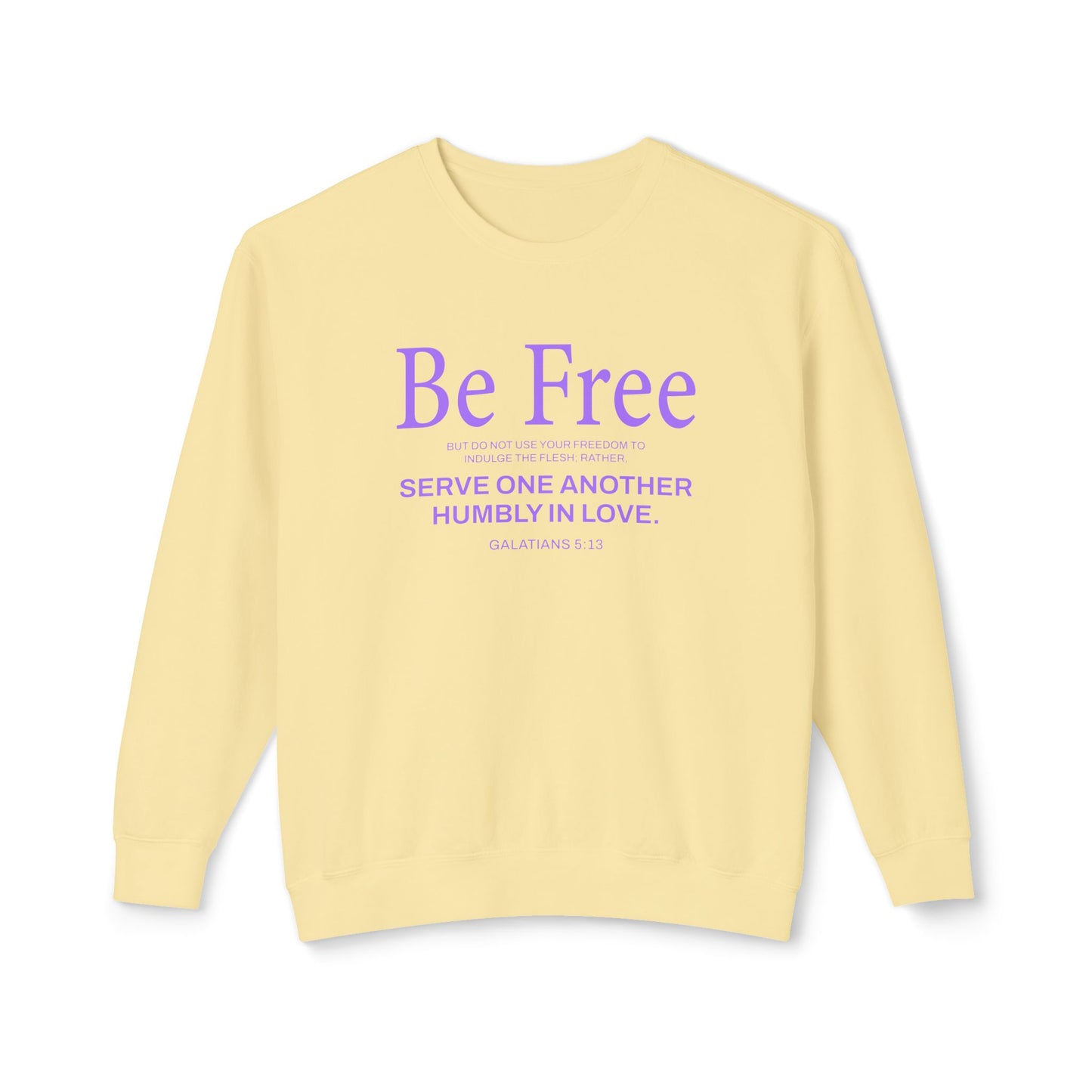Be Free "Galatians 5:13" Purple