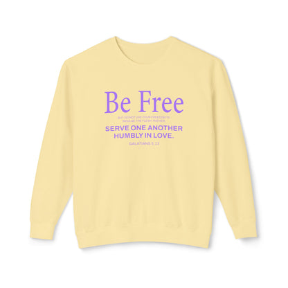 Be Free "Galatians 5:13" Purple