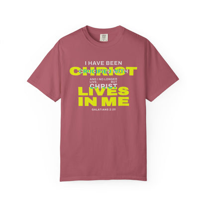 I have been Crucified with Christ "Galatians 2:20" YELLOW 100% Cotton T-Shirt