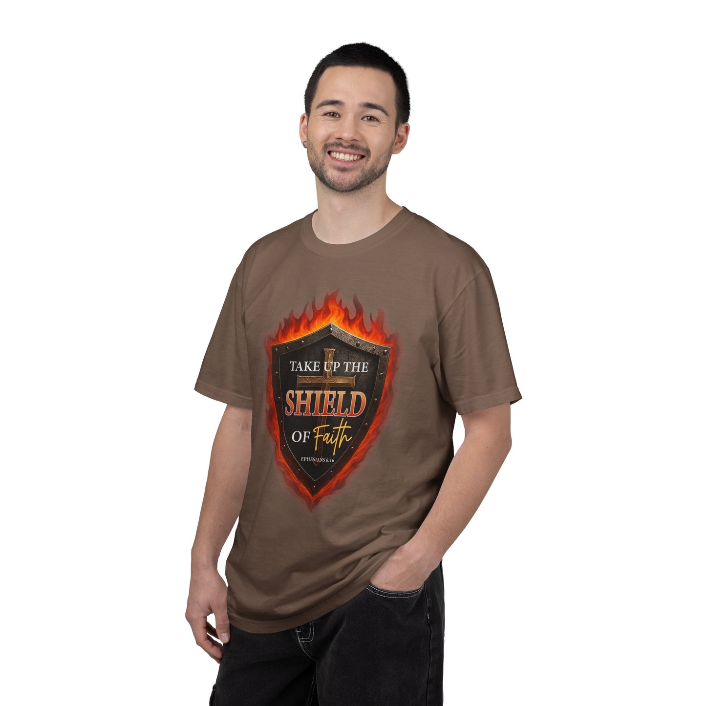 Take Up The Shield of Faith "Ephesians 6:16" 100% Cotton T-Shirt