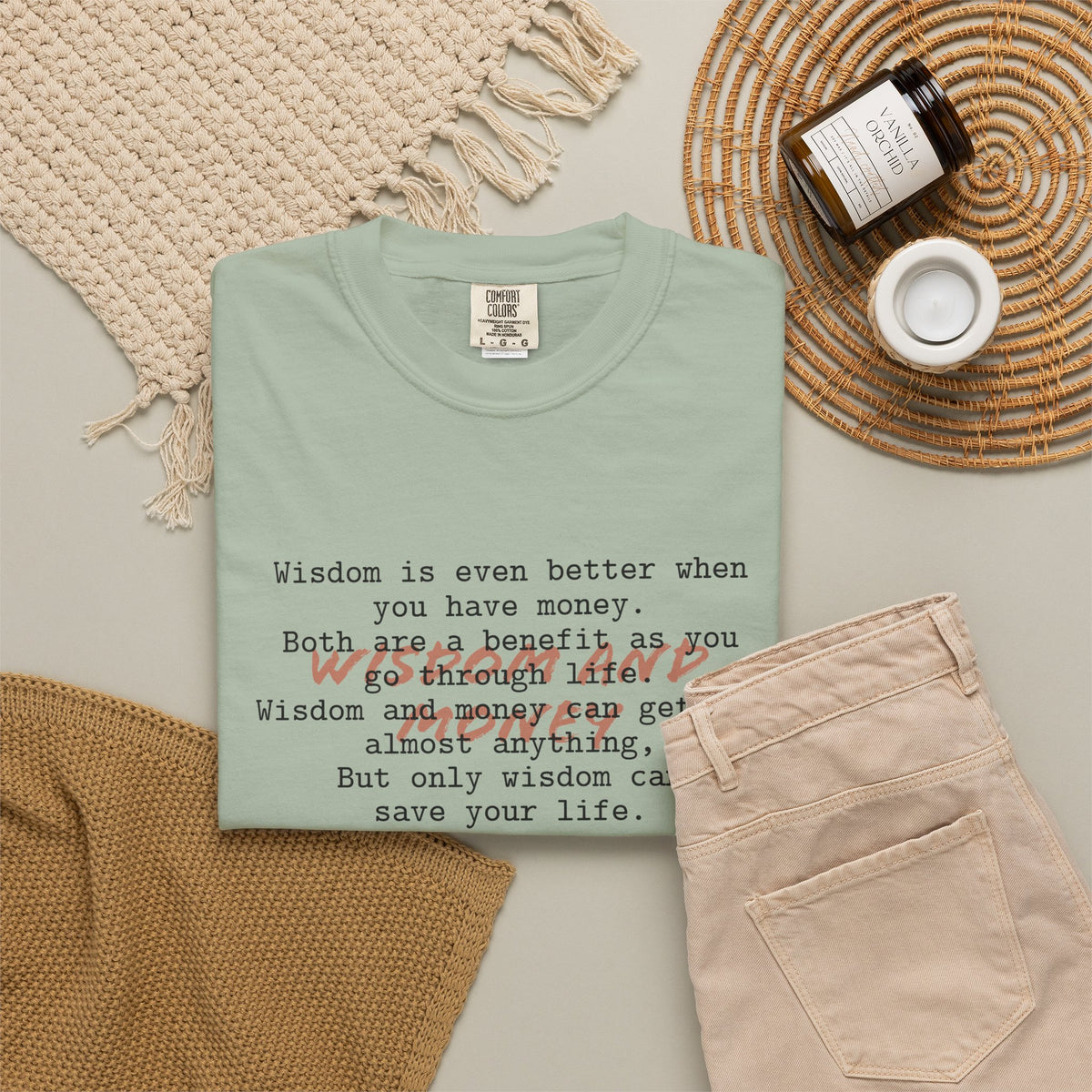 Biblical Wisdom T-Shirt — "Wisdom & Truth" Ecclesiastes 7:11 Scripture Tee