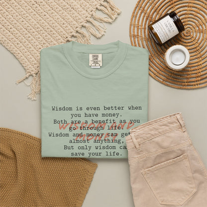 Biblical Wisdom T-Shirt — "Wisdom & Truth" Ecclesiastes 7:11 Scripture Tee