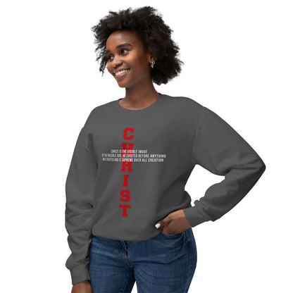 CHRIST the visible image of the invisible God  100%Cotton — Faith-Based Christian Sweatshirt