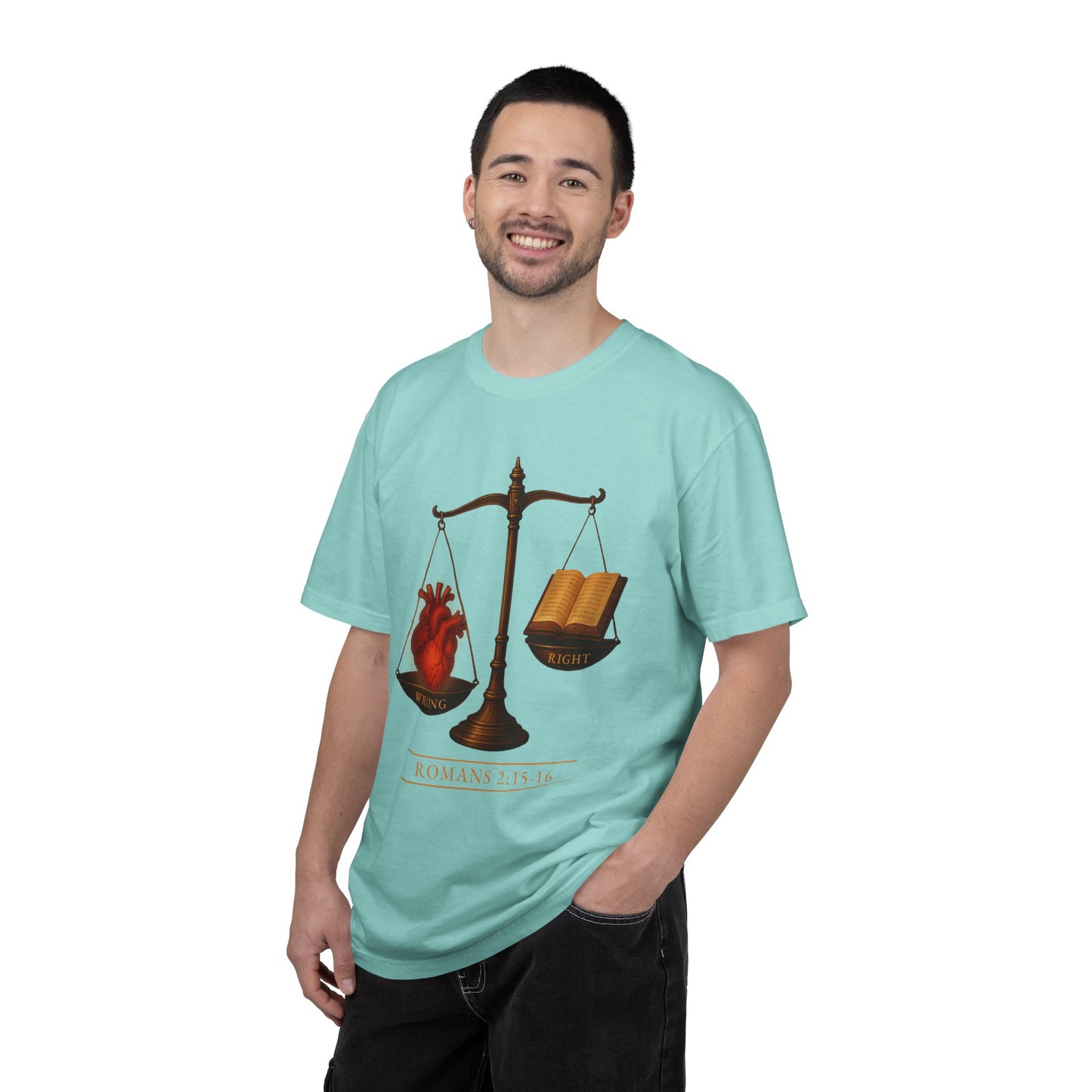 "Romans 2:15-16" 100% Cotton T-Shirt