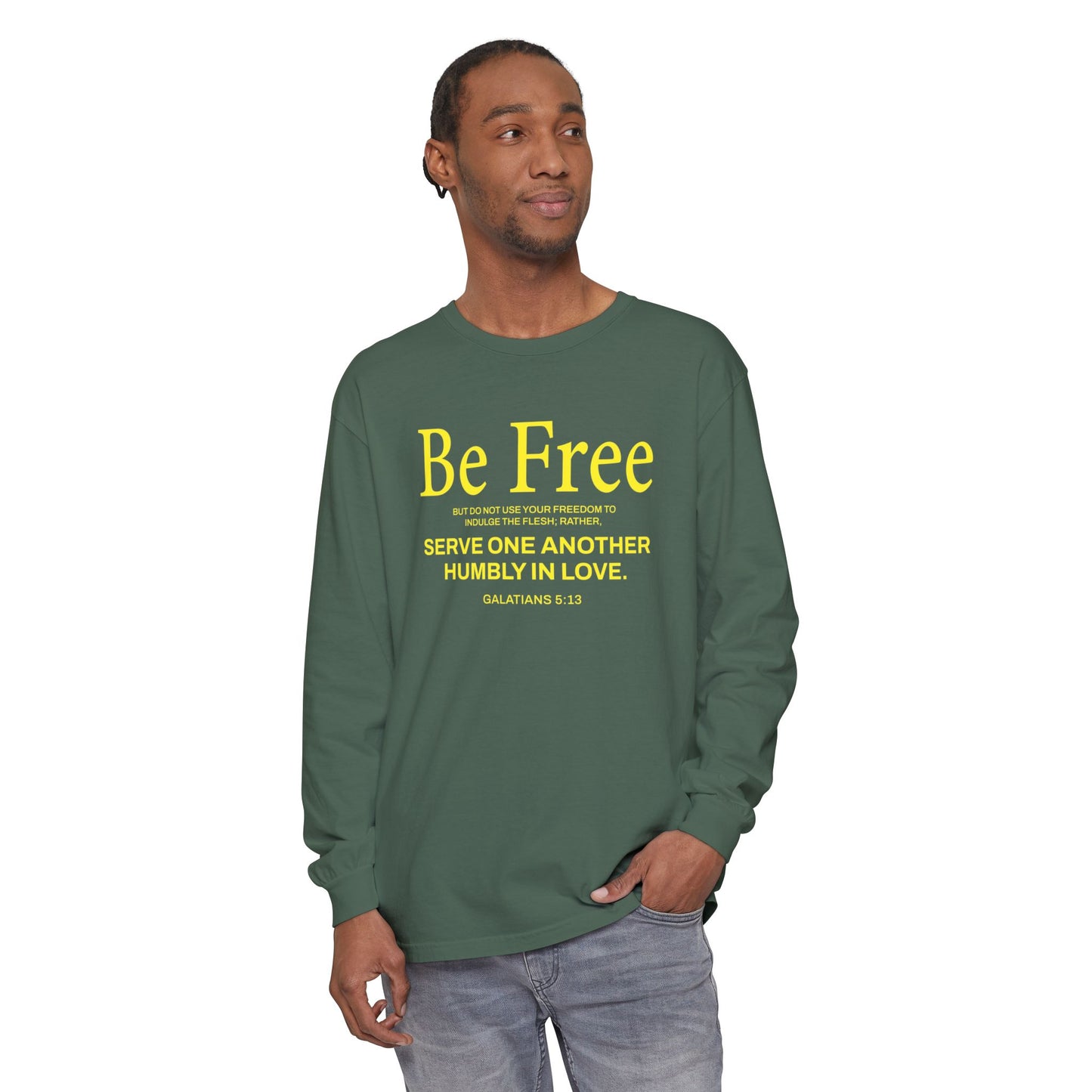 Be Free "Galatians 5:13" Yellow