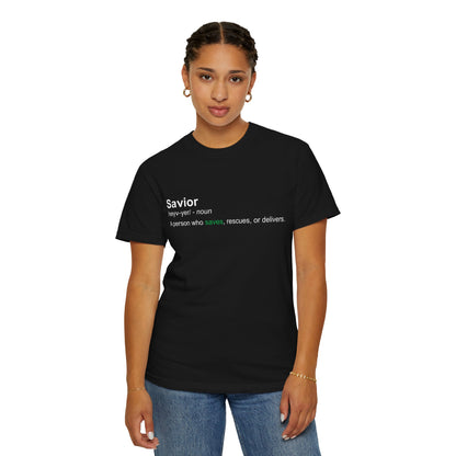 Savior Definition T-Shirt 100% cotton