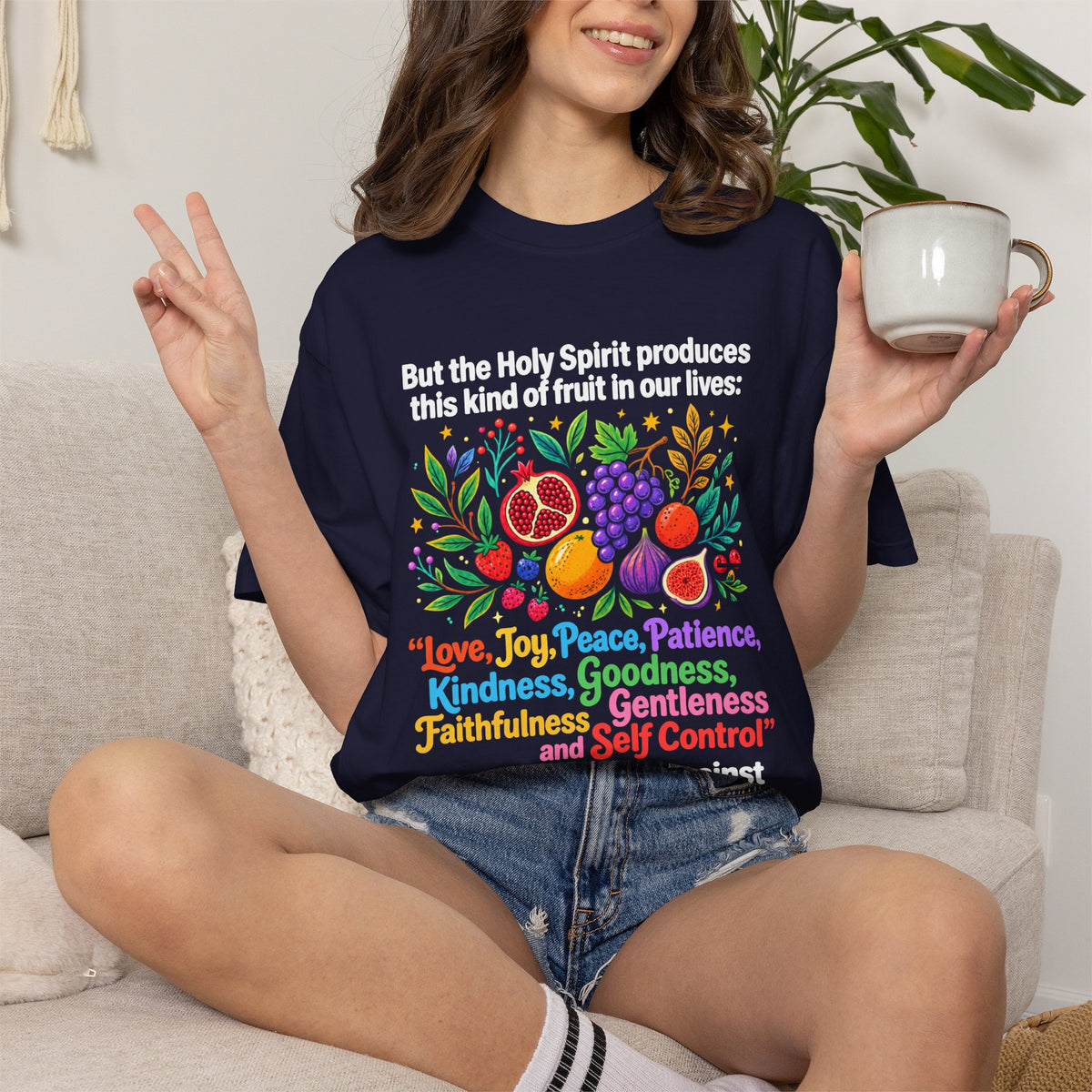 Fruit of the Spirit T‑Shirt — Galatians 5:22‑23 Christian Faith Tee