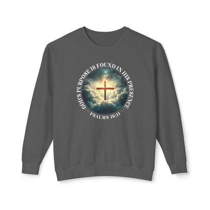God's Purpose Psalms 16:11 Crewneck Sweatshirt — Inspirational Faith Quote