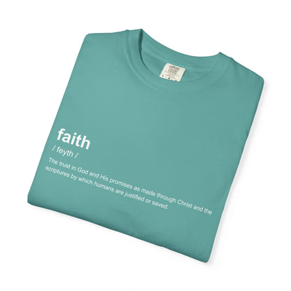 Faith Definition 100% Cotton T-Shirt — Inspirational Scripture Tee