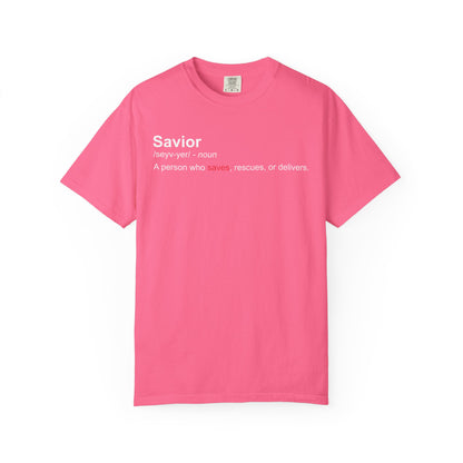 Savior Definition T-Shirt — 'Savior' Dictionary-Style Graphic Tee