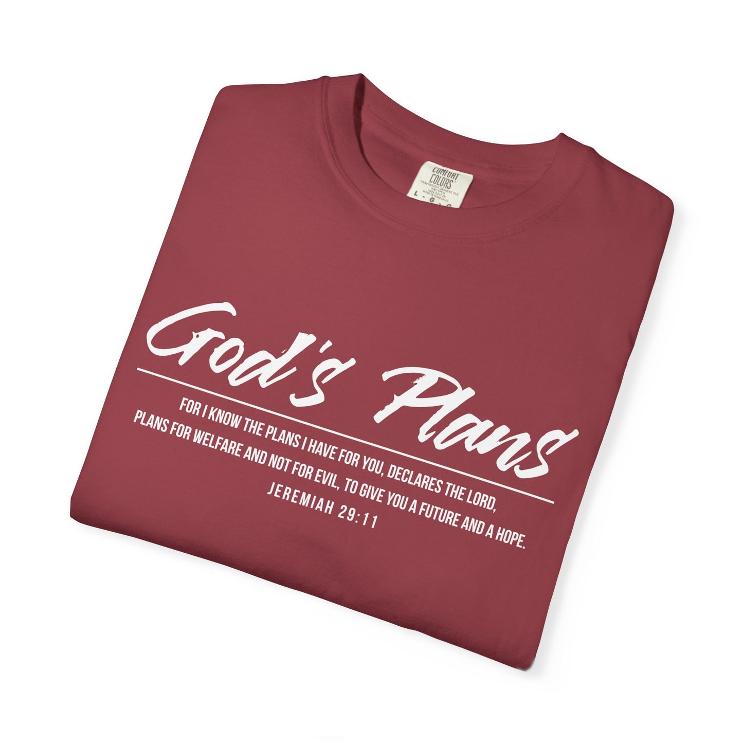 Jeremiah 29:11 'God's Plans' T-Shirt — Inspirational Faith Tee