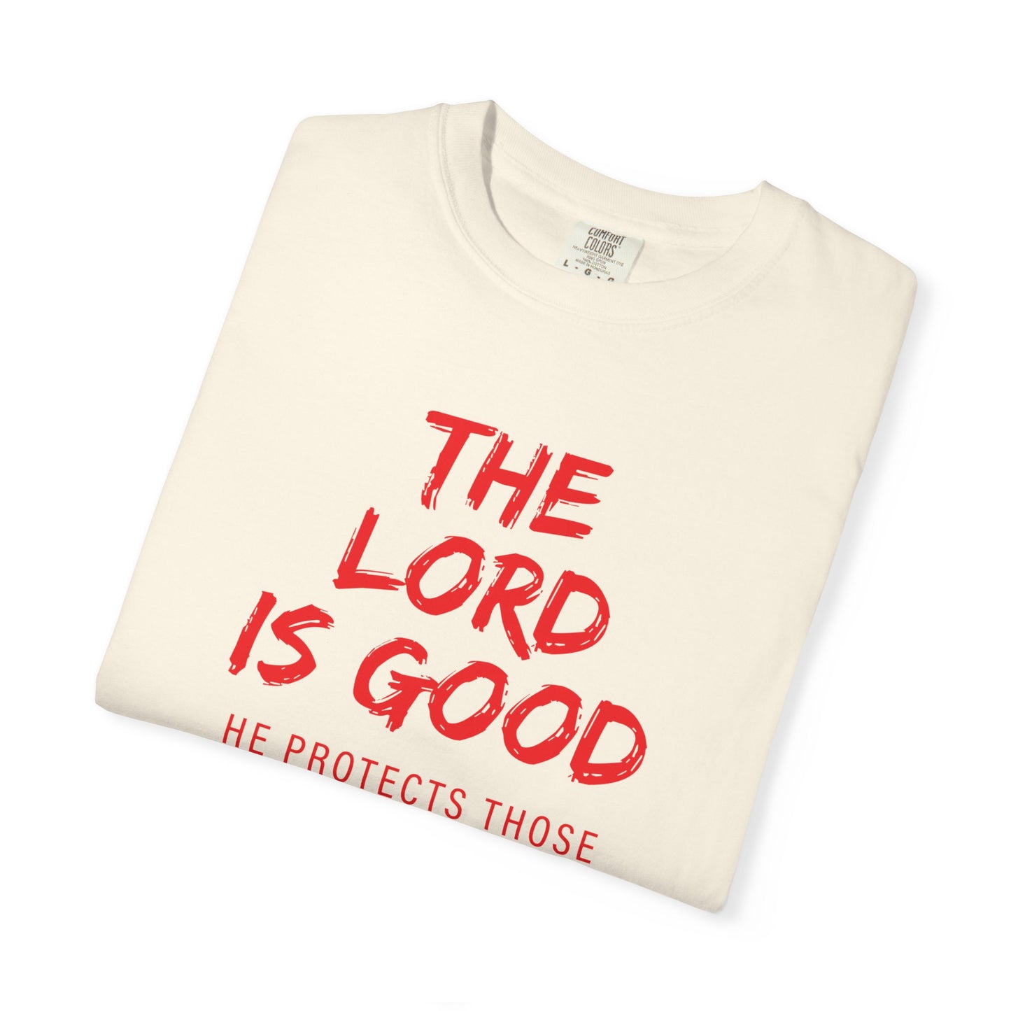 The Lord is Good "Nahum 1:7" Red T-Shirt