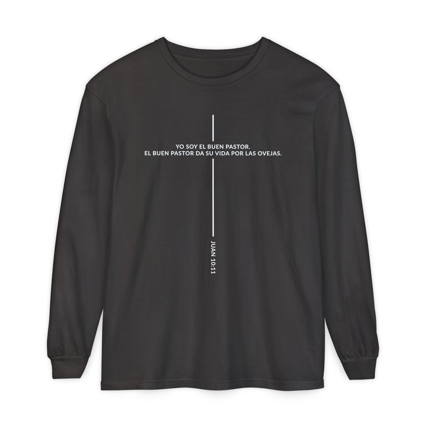 Buen Pastor T-shirt — Juan 10:11 'Yo Soy el Buen Pastor' Christian Long Sleeve Tee