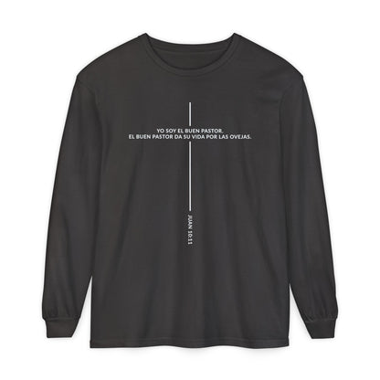 Buen Pastor T-shirt — Juan 10:11 'Yo Soy el Buen Pastor' Christian Long Sleeve Tee
