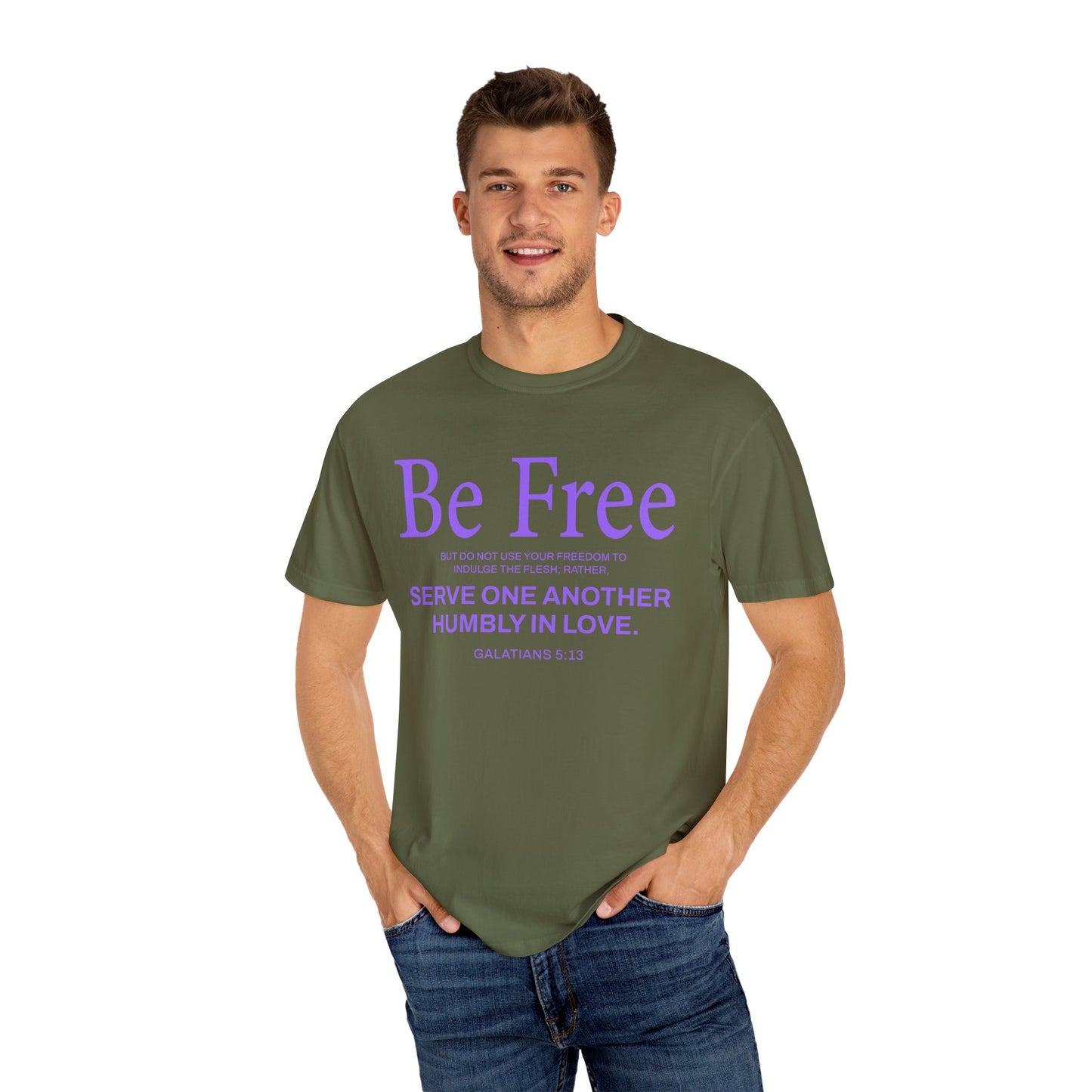 Be Free "Galatians 5:13" PURPLE