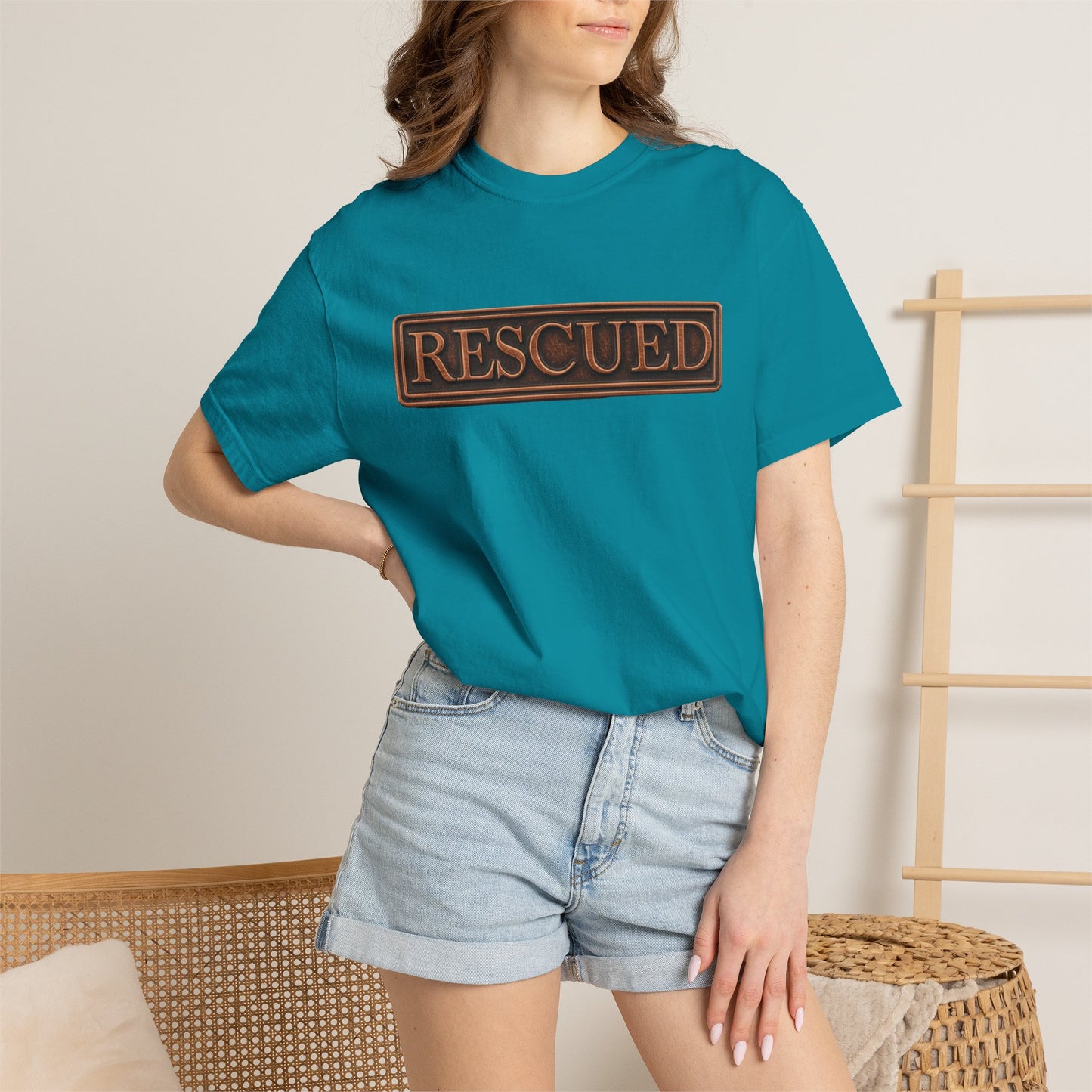 Rescued Colossians 1:13-14 Cotton T-Shirt