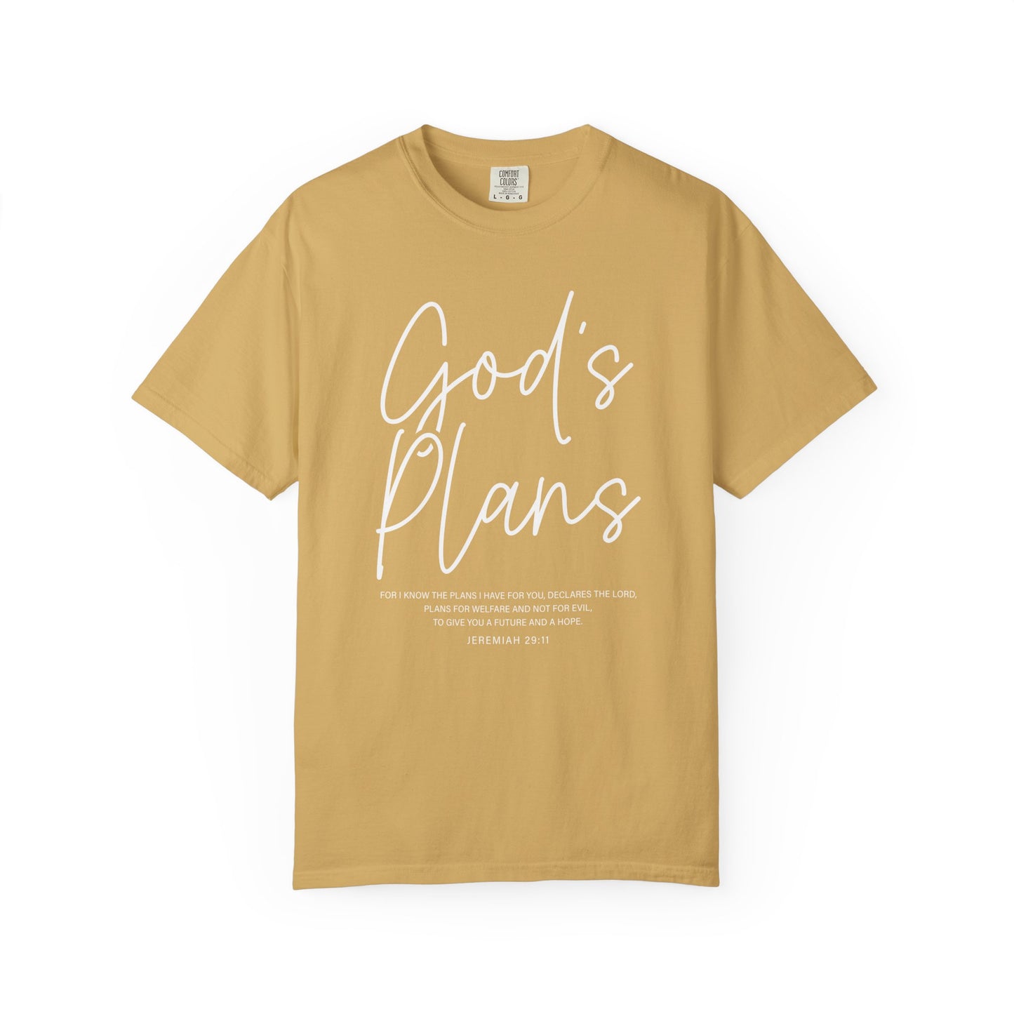 God's Plans Jeremiah 29:11 100% Cotton‑Shirt — Inspirational Faith Graphic T-shirt