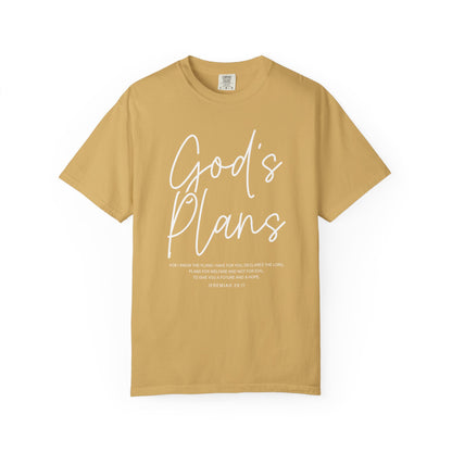 God's Plans Jeremiah 29:11 100% Cotton‑Shirt — Inspirational Faith Graphic T-shirt