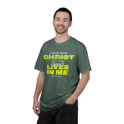 I have been Crucified with Christ "Galatians 2:20" YELLOW 100% Cotton T-Shirt