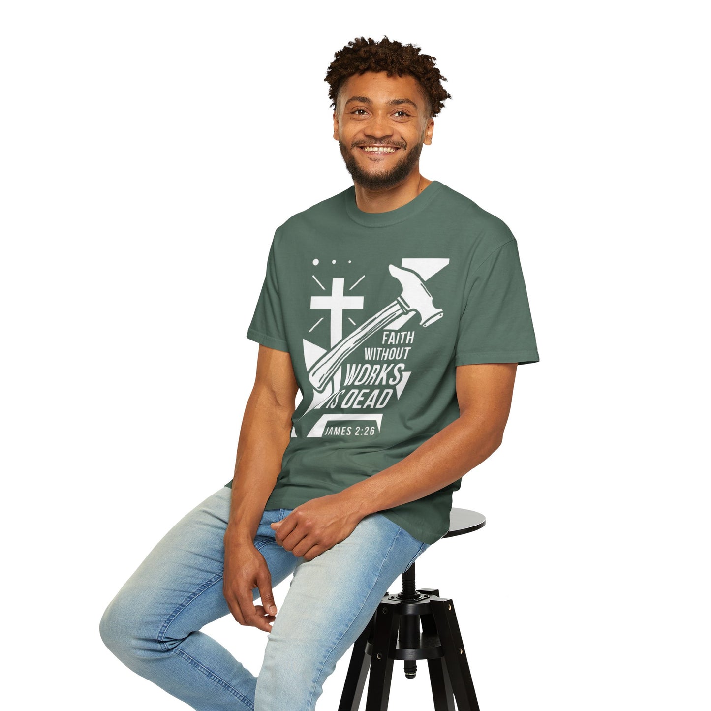 Faith Without Works is Dead "James 2:26" 100%  Cotton T-Shirt