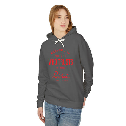 Blessed is The One Who Trusts in The Lord "Jeremiah 17:7" 100% Cotton Hoodie