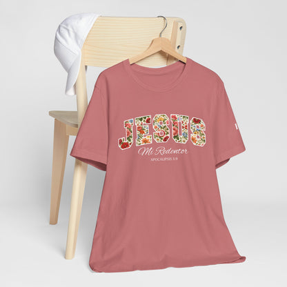 Jesus Mi Redentor Floral Graphic Tee