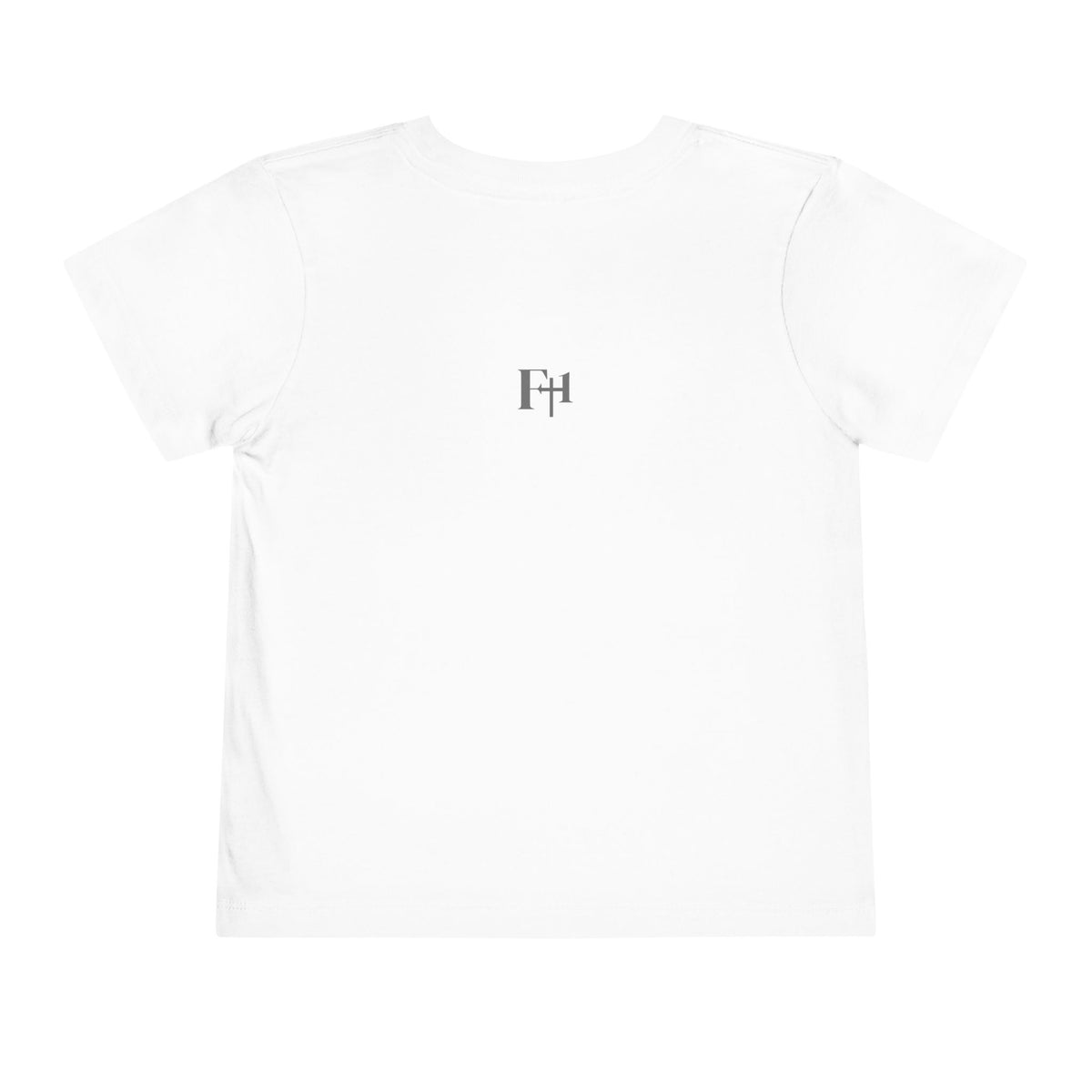 Toddler Tee — "For I’m the Lord Who Makes You" Floral Bible Verse (Isaiah 44:2)