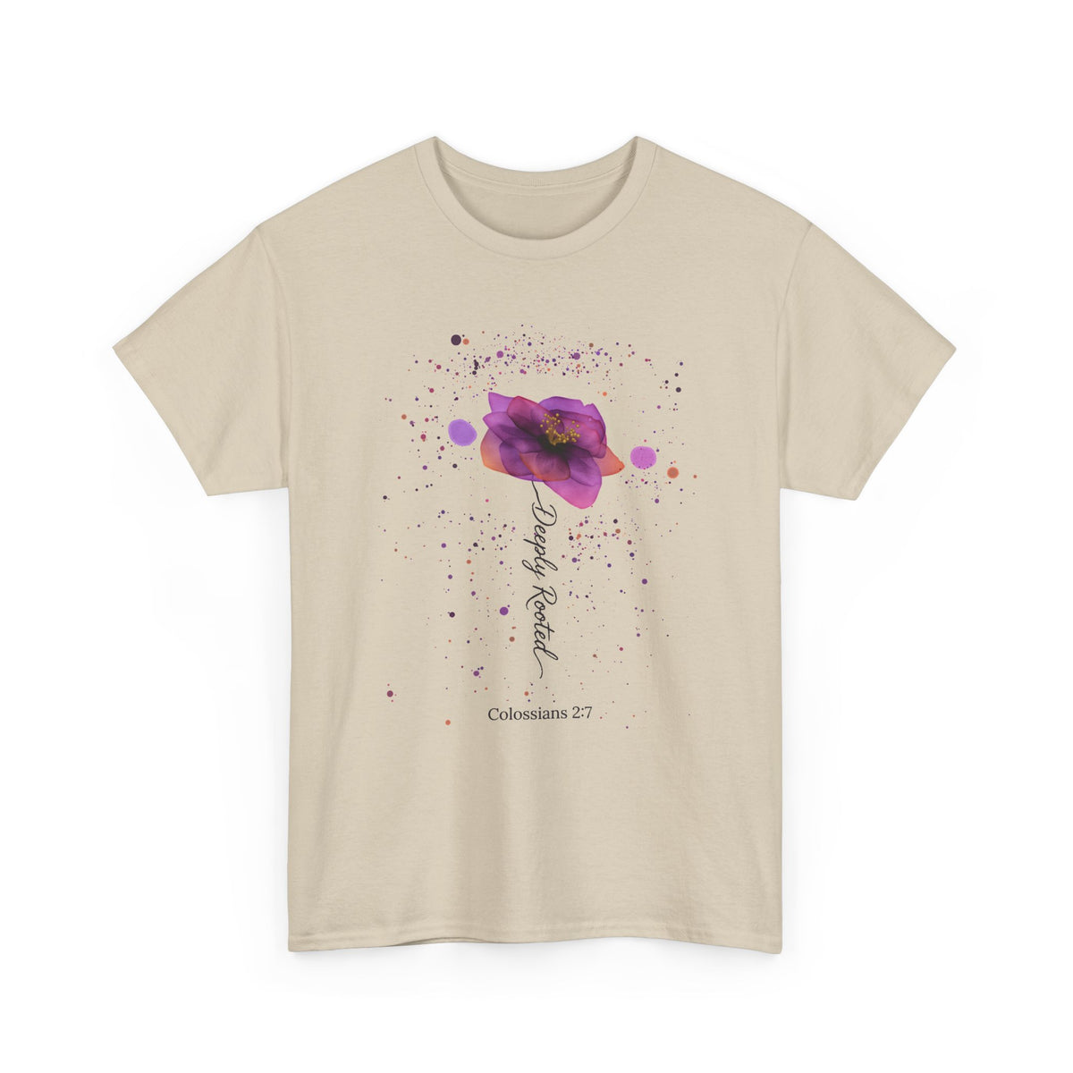 Colossians 2:7 Floral Faith T-Shirt