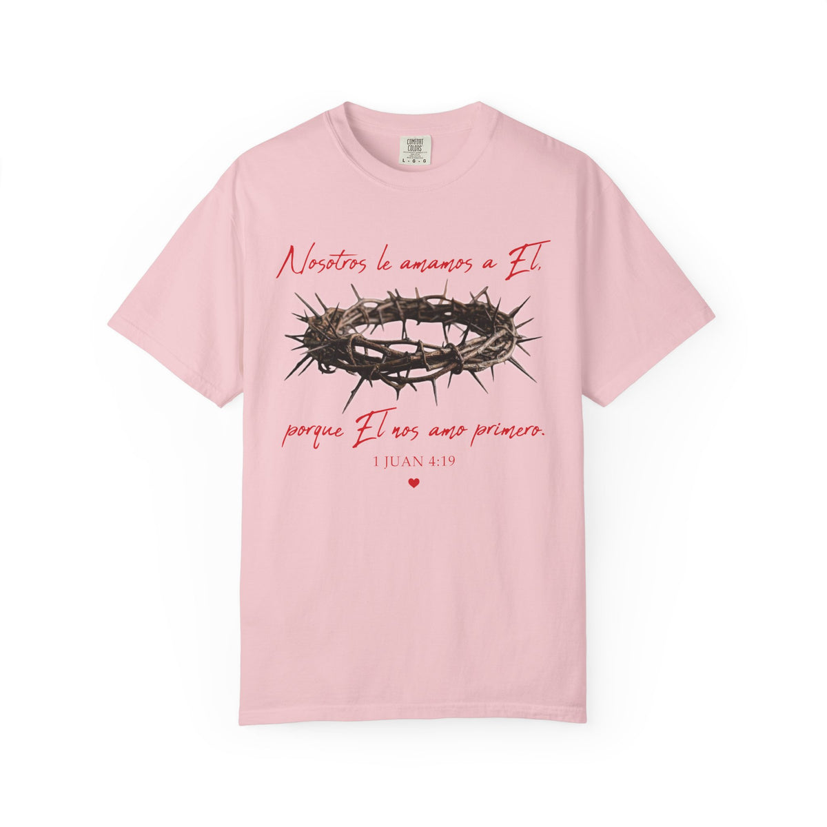 Jesus Crown of Thorns T-Shirt — "Naciste a amarme a Él" Christian Faith Tee