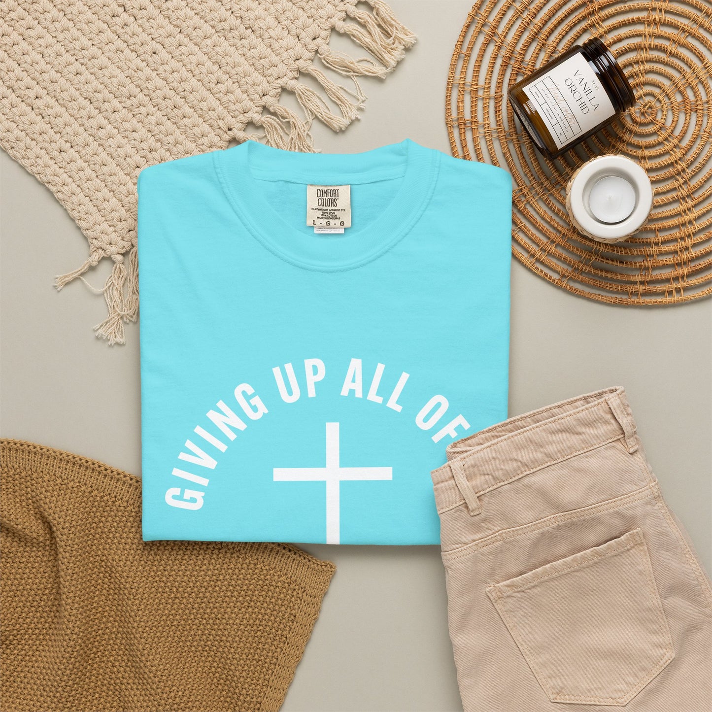 Giving up All Of Me "Matthew 16:24" 100% Cotton T-Shirt
