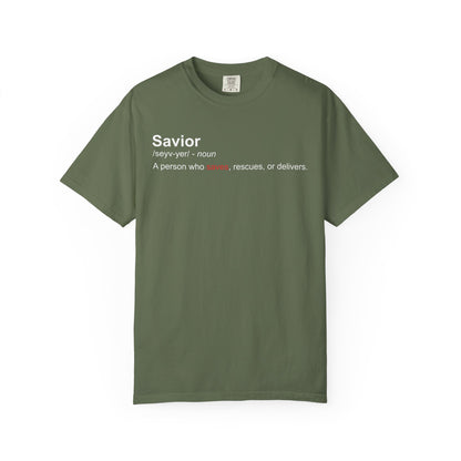 Savior Definition T-Shirt — 'Savior' Dictionary-Style Graphic Tee