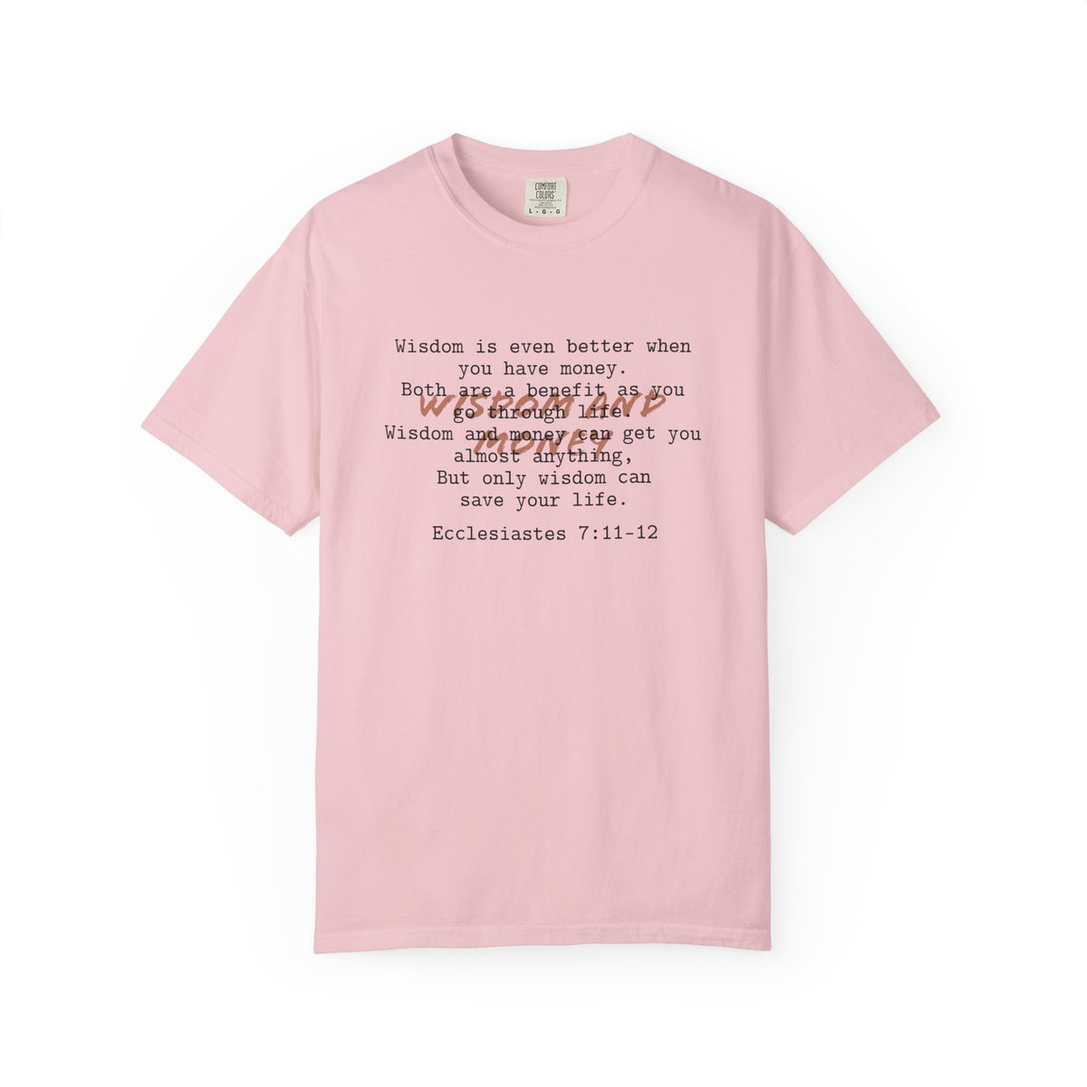 Biblical Wisdom T-Shirt — "Wisdom & Truth" Ecclesiastes 7:11 Scripture Tee
