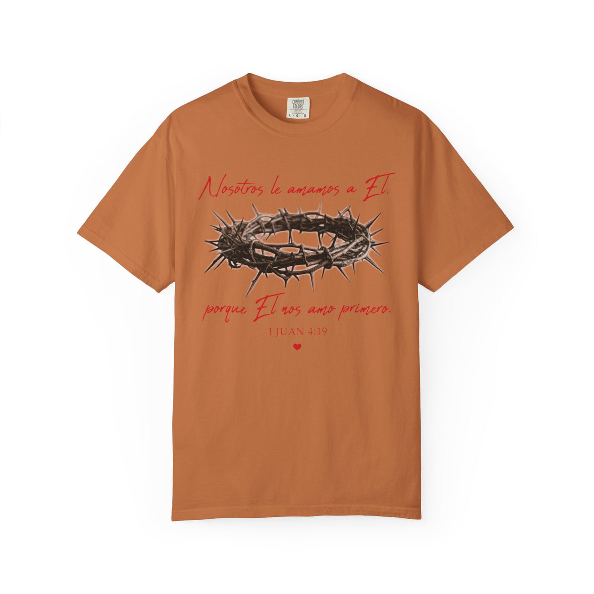 Jesus Crown of Thorns T-Shirt — "Naciste a amarme a Él" Christian Faith Tee