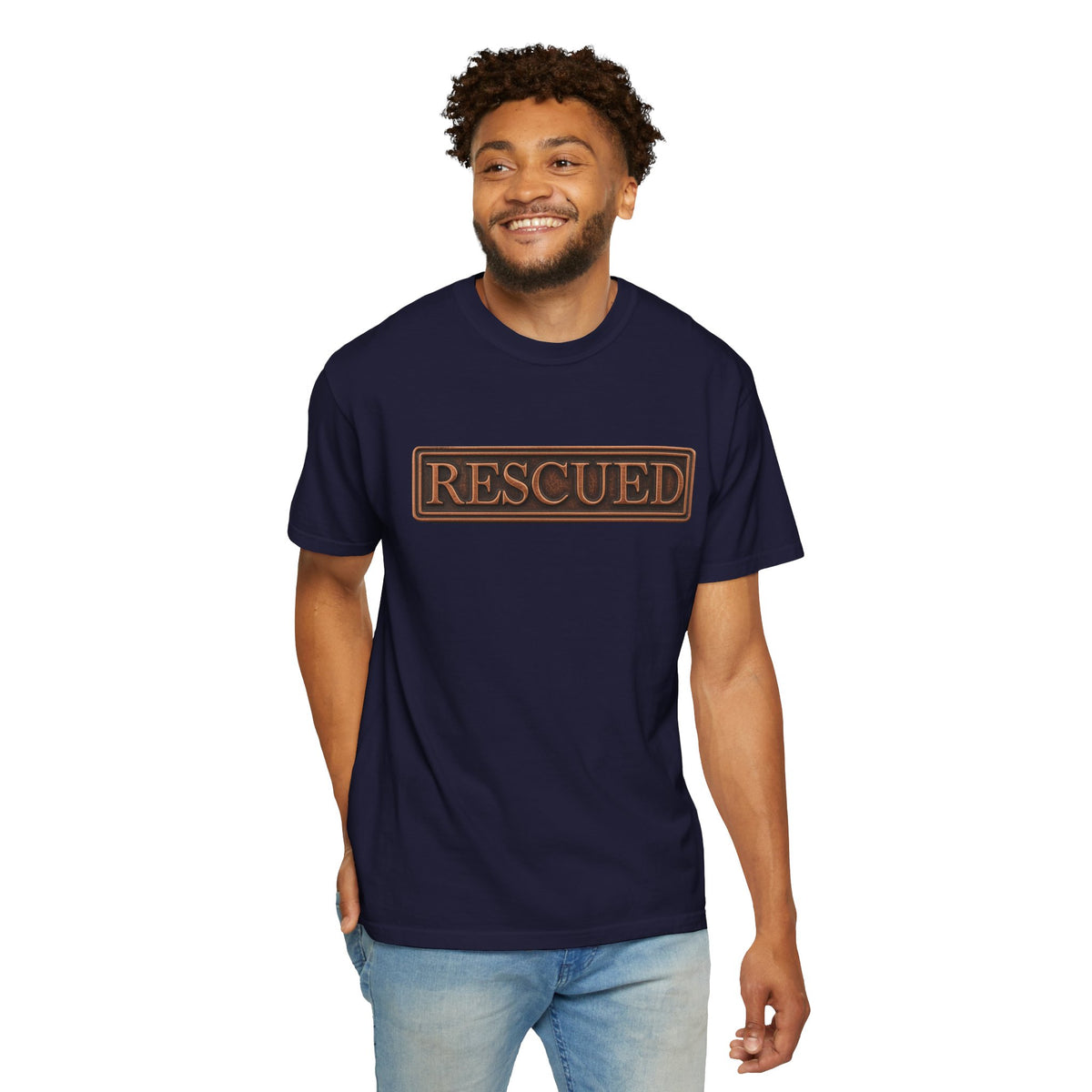Rescued Colossians 1:13-14 Cotton T-Shirt