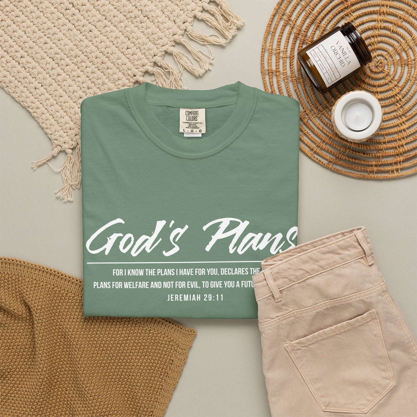 Jeremiah 29:11 'God's Plans 100% Cotton T-Shirt — Inspirational Faith Tee