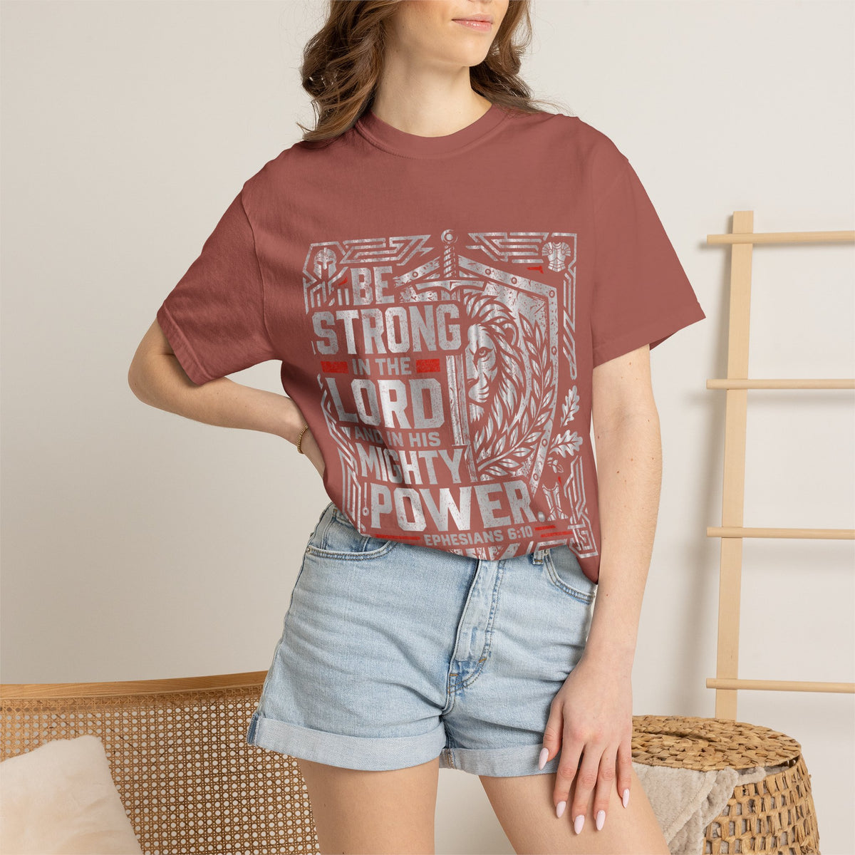 Be Strong in the Lord T-Shirt — Christian Faith Graphic Tee