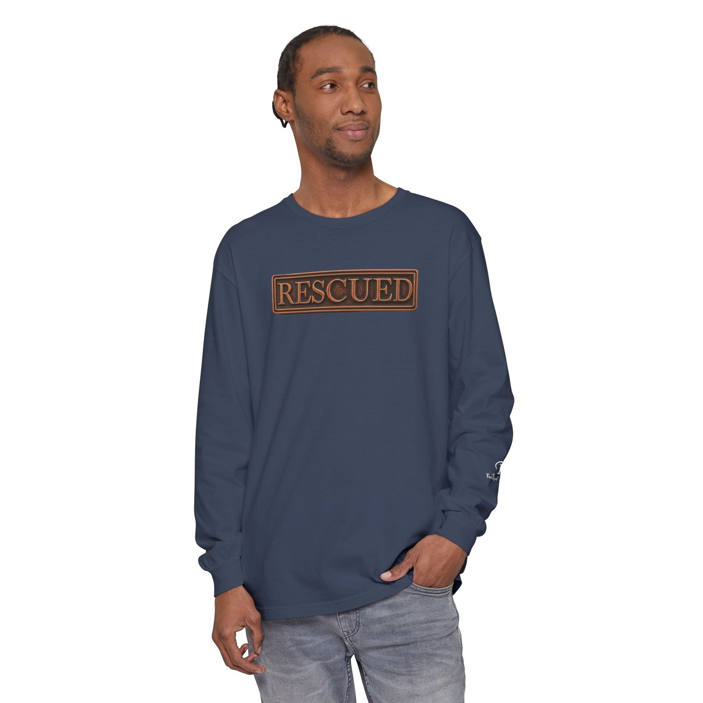 Rescued Colossians 1:13 Long Sleeve T-Shirt — 100% Cotton