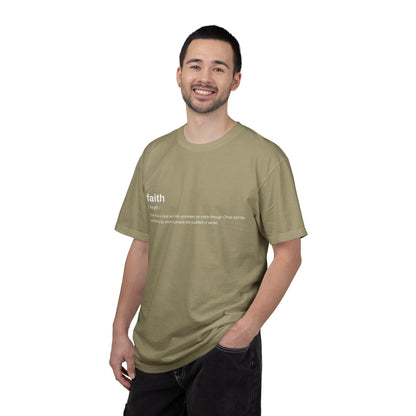 Faith Definition 100% Cotton T-Shirt — Inspirational Scripture Tee