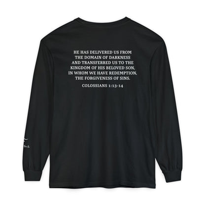 Rescued Colossians 1:13 Long Sleeve T-Shirt — 100% Cotton