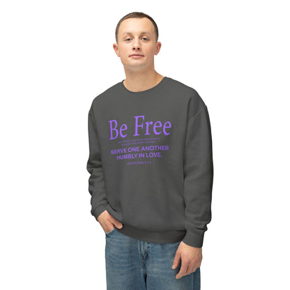 Be Free "Galatians 5:13" Purple